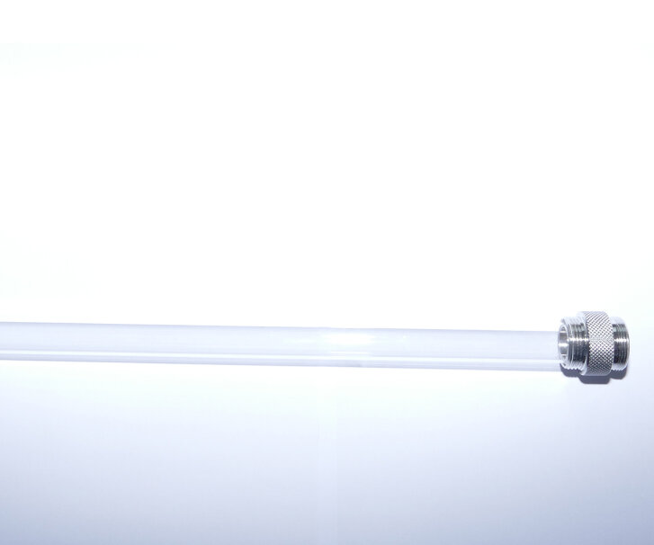 Tube quartz UV-C de 30 watts avec tête en acier inoxydable