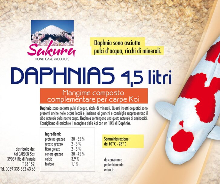 Daphnia - puces deau 4,5 litres nourriture pour Koi,...