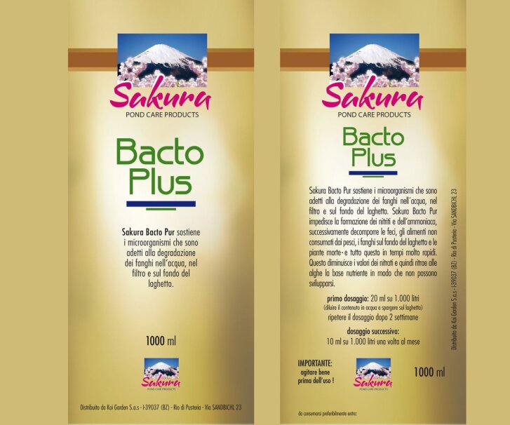 Sakura Bacto Plus 500 ml activateur de bactéries filtre...